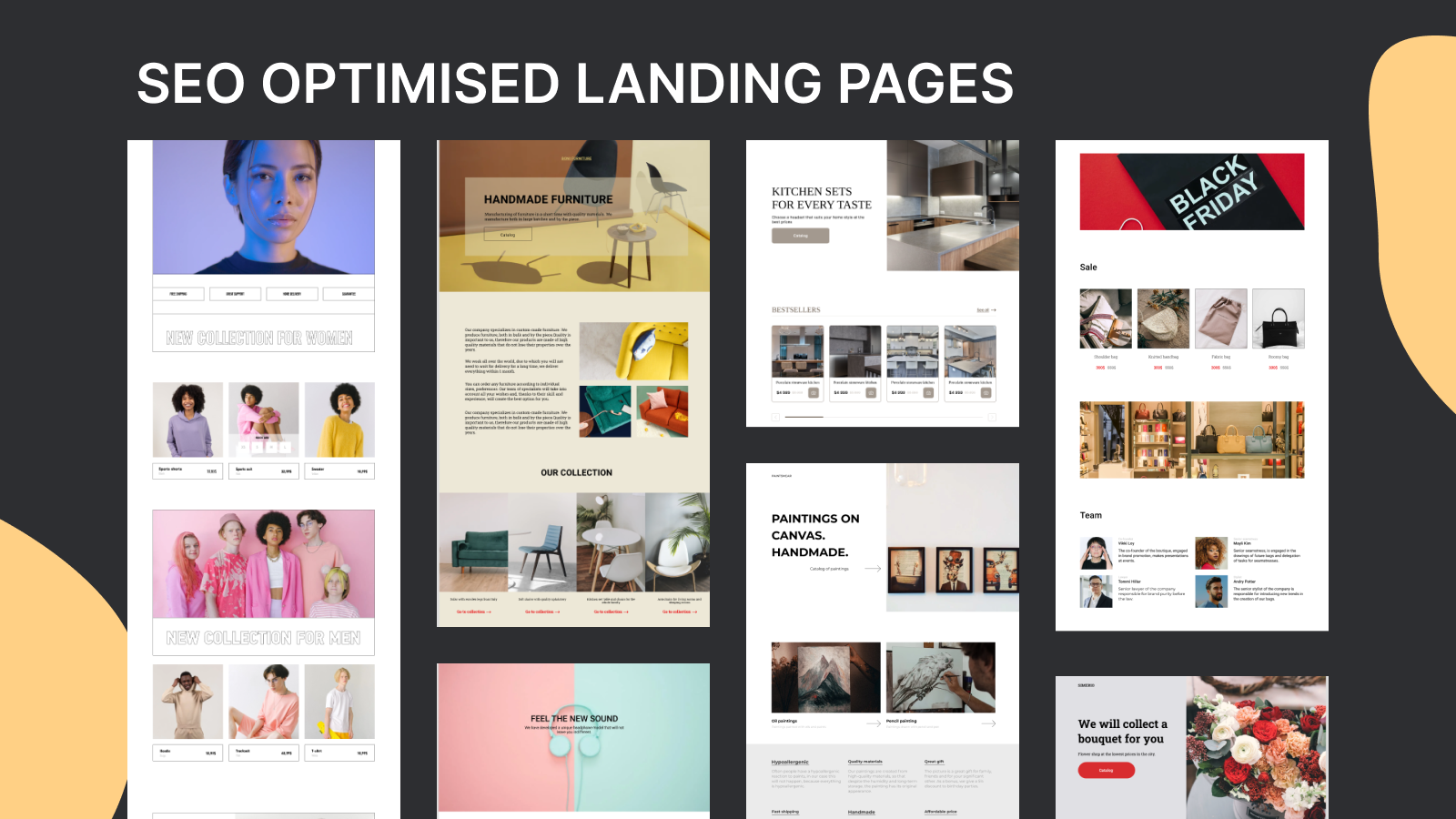 SEO Optimised landing pages for Shopify
